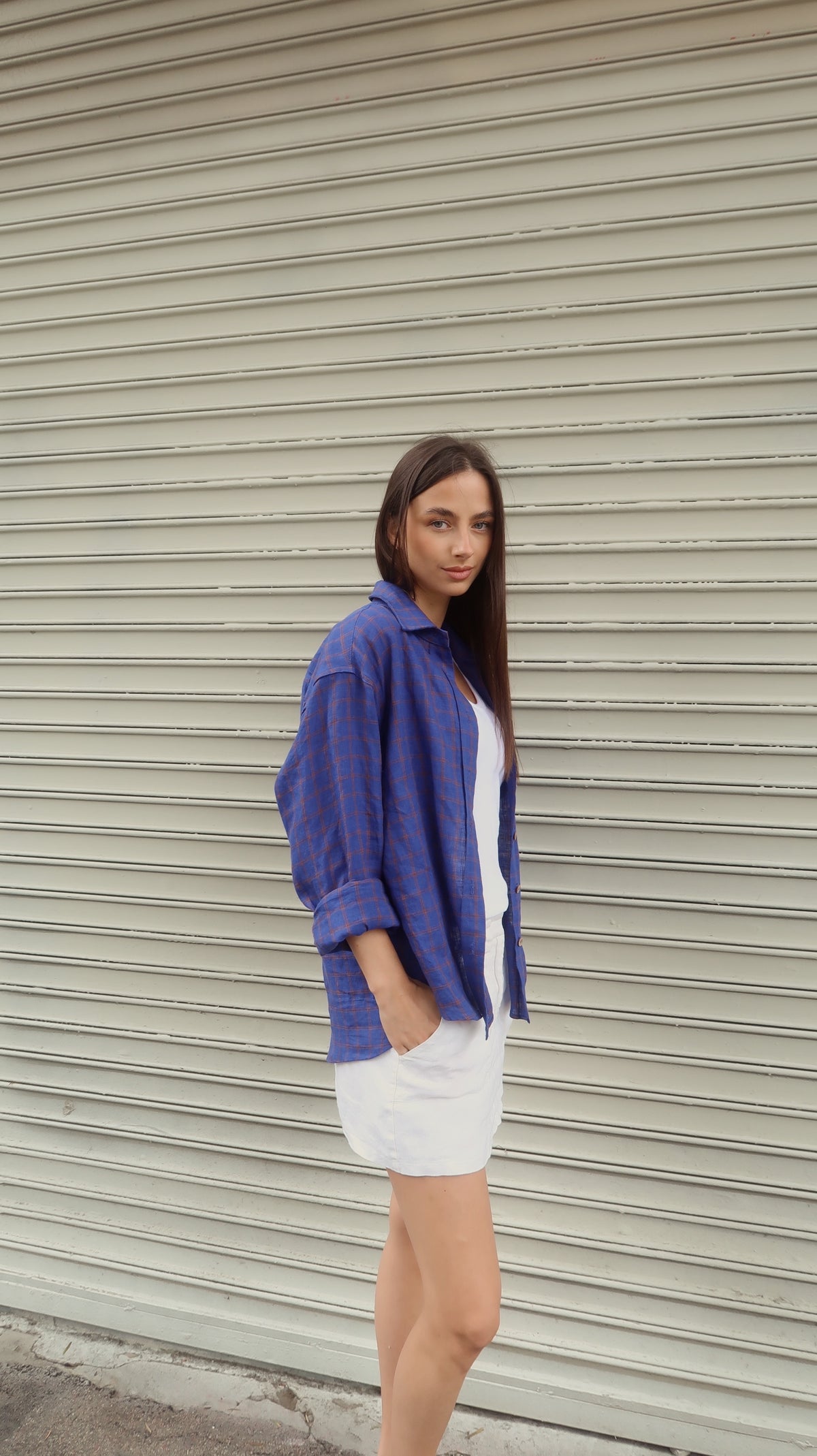Relaxed Linen Shirt Jacket