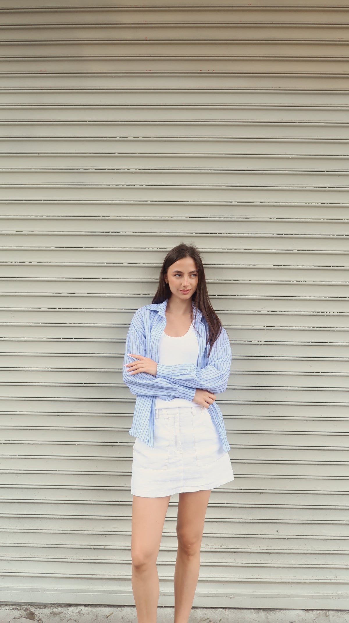 Relaxed Linen Shirt Jacket